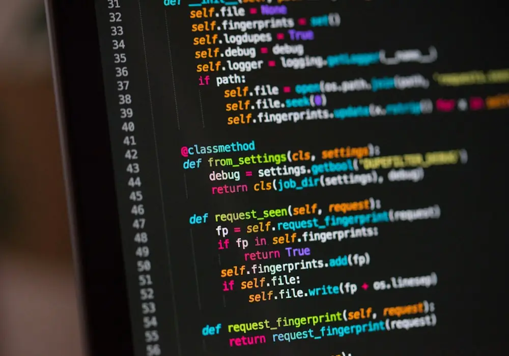 Code editor showing a class with methods