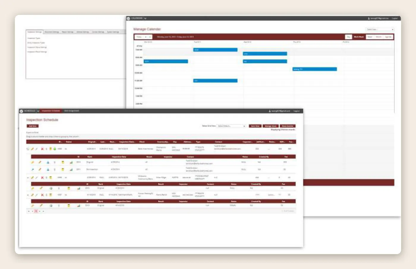 Services marketplace admin screens with dashboard counters and the service catalogue